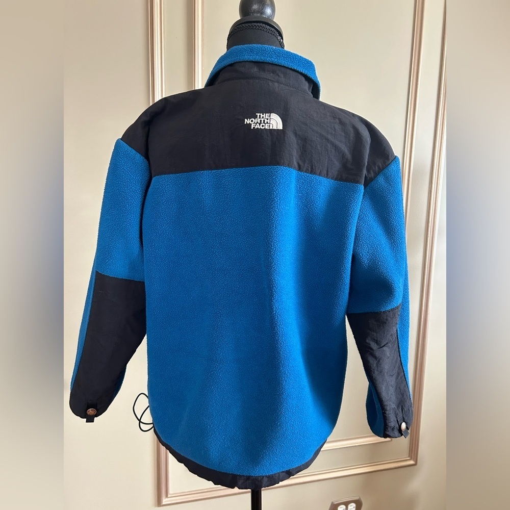 The North Face Blue Black Fleece Full Zip Jacket … - image 4